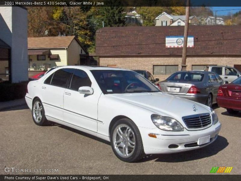 Glacier White / Java 2001 Mercedes-Benz S 430 Sedan