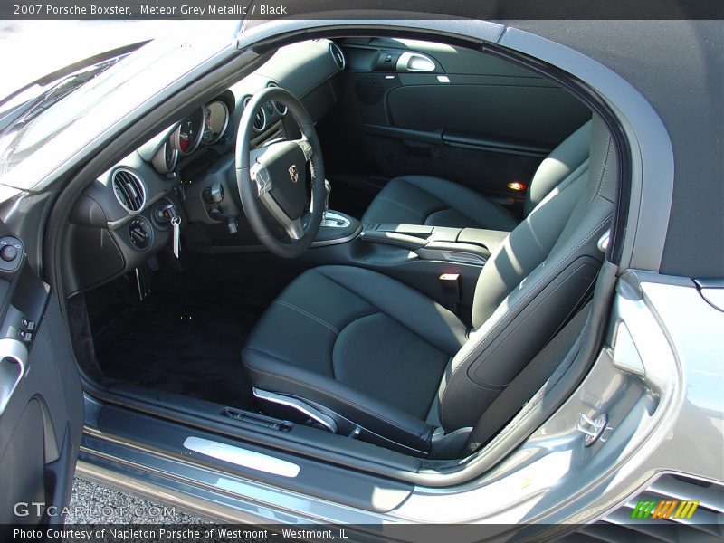 Meteor Grey Metallic / Black 2007 Porsche Boxster