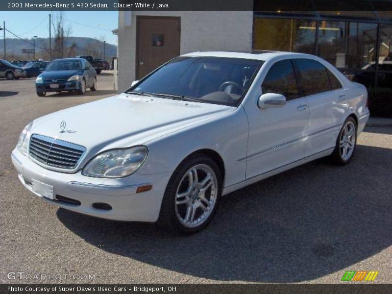 Glacier White / Java 2001 Mercedes-Benz S 430 Sedan