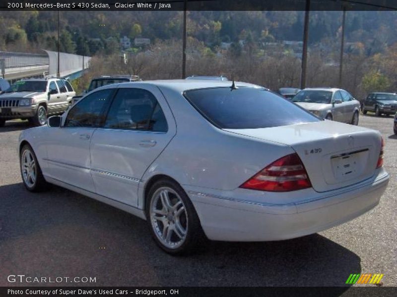 Glacier White / Java 2001 Mercedes-Benz S 430 Sedan