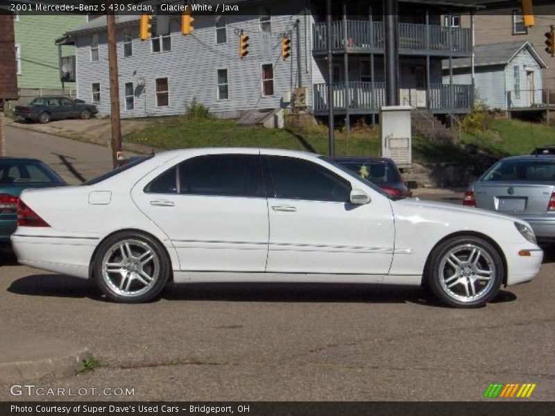 Glacier White / Java 2001 Mercedes-Benz S 430 Sedan