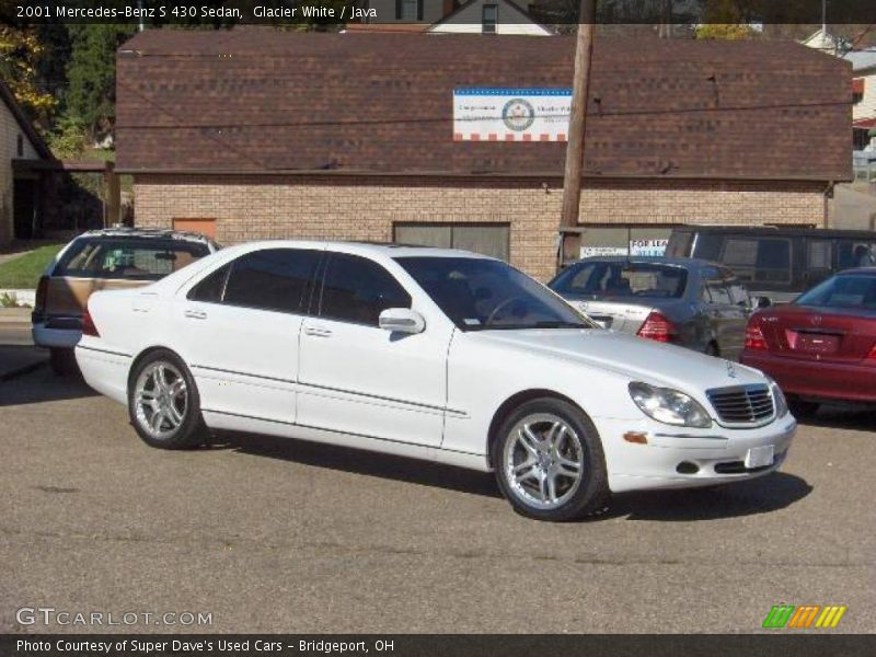 Glacier White / Java 2001 Mercedes-Benz S 430 Sedan