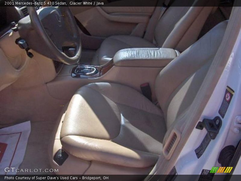Glacier White / Java 2001 Mercedes-Benz S 430 Sedan