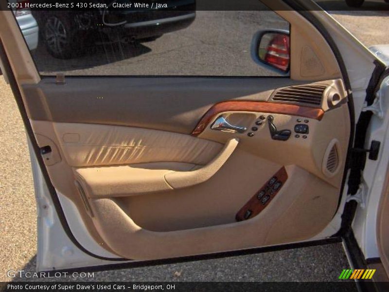 Glacier White / Java 2001 Mercedes-Benz S 430 Sedan