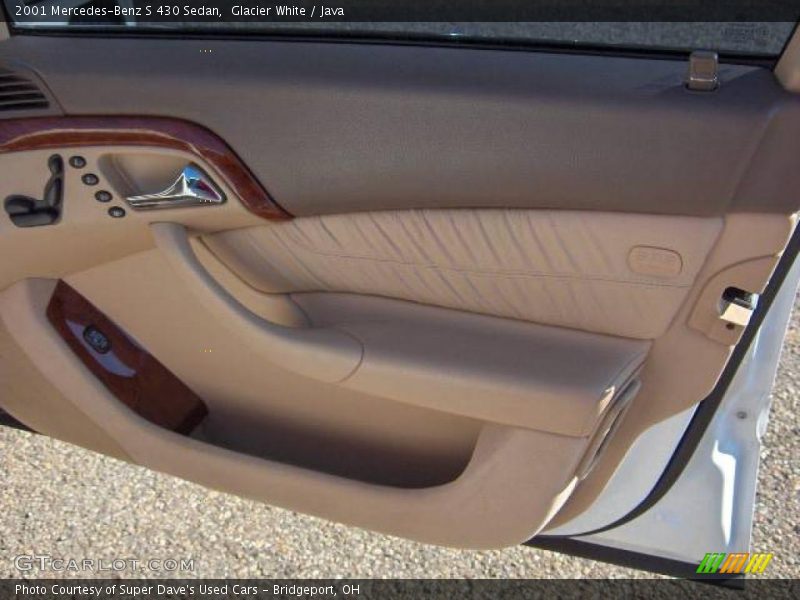 Glacier White / Java 2001 Mercedes-Benz S 430 Sedan