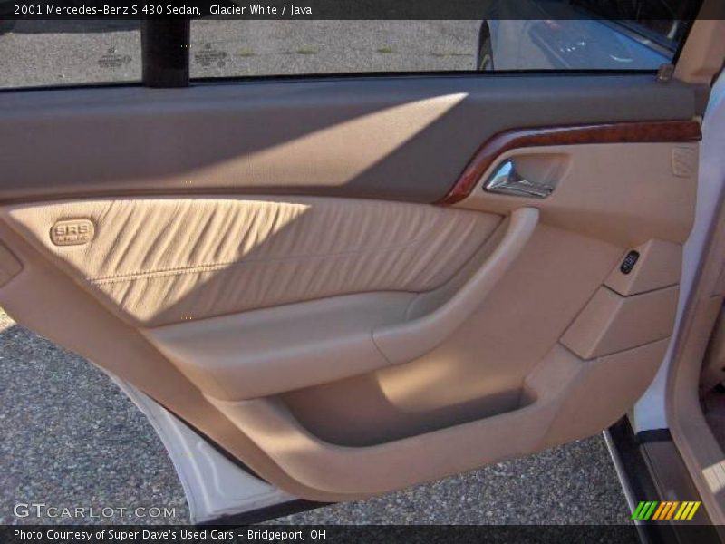 Glacier White / Java 2001 Mercedes-Benz S 430 Sedan