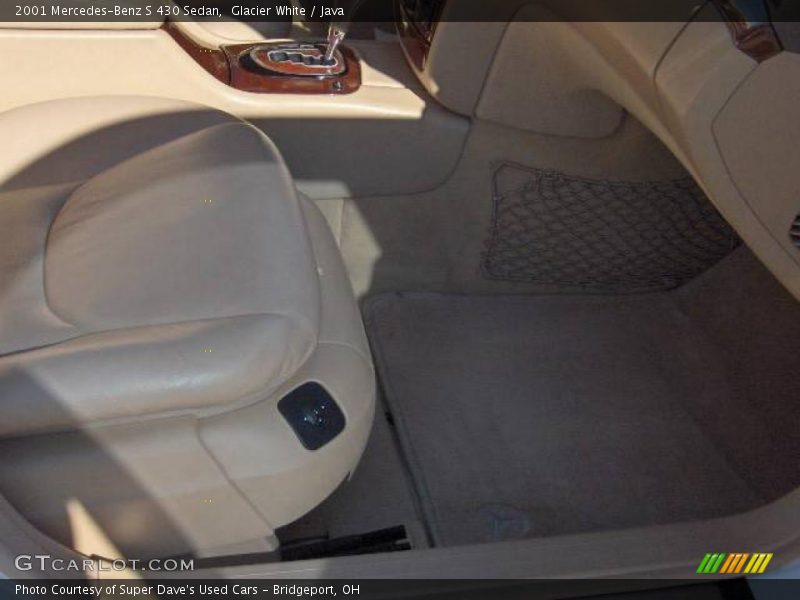 Glacier White / Java 2001 Mercedes-Benz S 430 Sedan