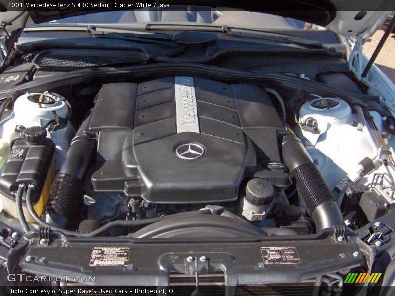 Glacier White / Java 2001 Mercedes-Benz S 430 Sedan