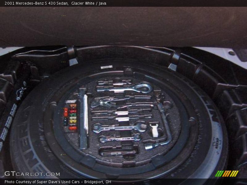 Glacier White / Java 2001 Mercedes-Benz S 430 Sedan