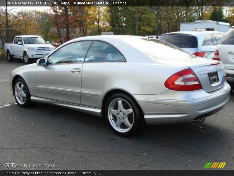 Brilliant Silver Metallic / Charcoal 2004 Mercedes-Benz CLK 500 Coupe