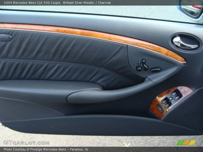 Brilliant Silver Metallic / Charcoal 2004 Mercedes-Benz CLK 500 Coupe