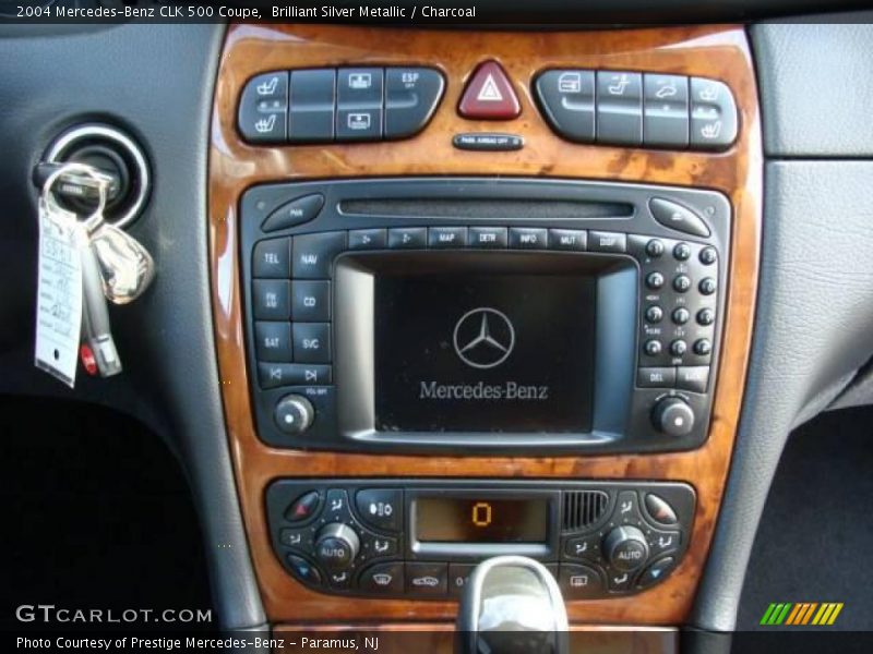 Brilliant Silver Metallic / Charcoal 2004 Mercedes-Benz CLK 500 Coupe