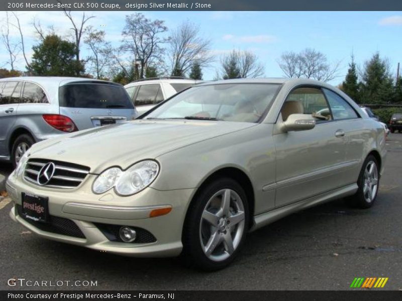 designo Silver Metallic / Stone 2006 Mercedes-Benz CLK 500 Coupe