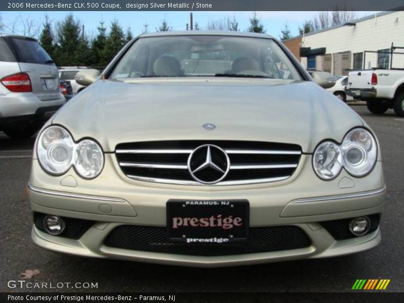 designo Silver Metallic / Stone 2006 Mercedes-Benz CLK 500 Coupe