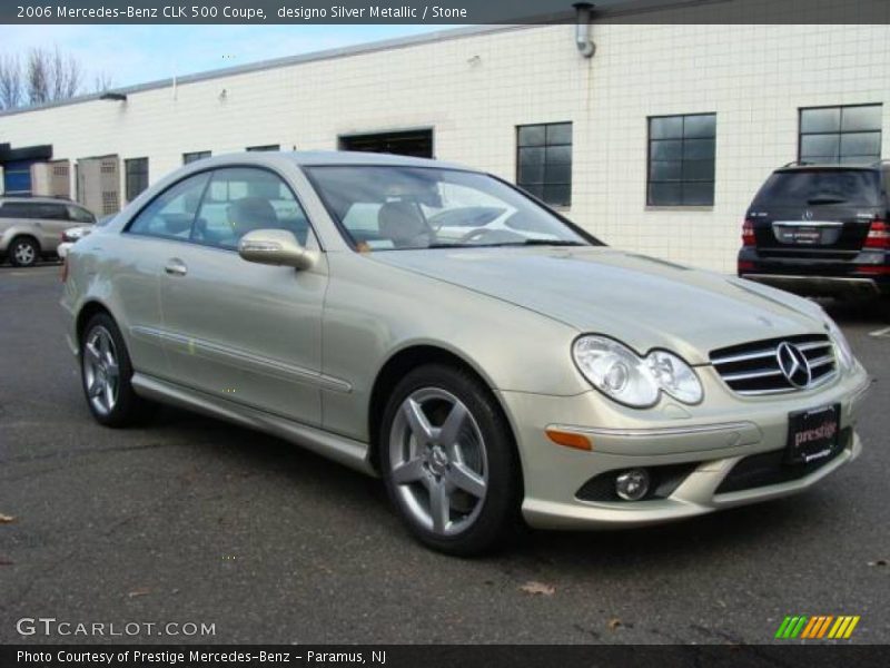 designo Silver Metallic / Stone 2006 Mercedes-Benz CLK 500 Coupe