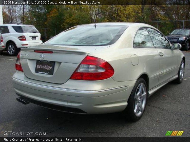 designo Silver Metallic / Stone 2006 Mercedes-Benz CLK 500 Coupe
