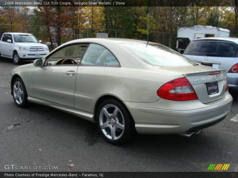 designo Silver Metallic / Stone 2006 Mercedes-Benz CLK 500 Coupe