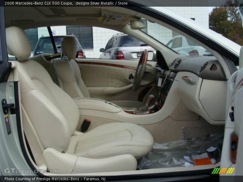 designo Silver Metallic / Stone 2006 Mercedes-Benz CLK 500 Coupe