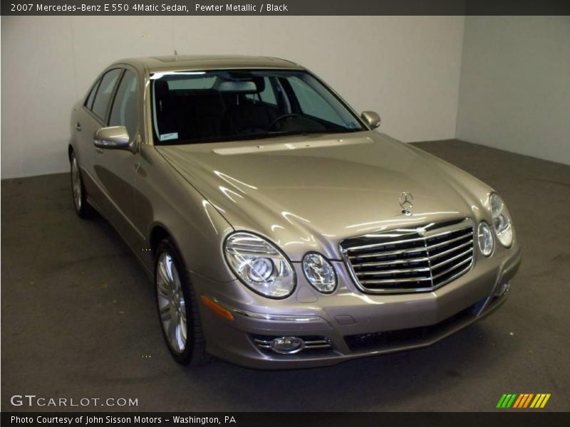 Pewter Metallic / Black 2007 Mercedes-Benz E 550 4Matic Sedan