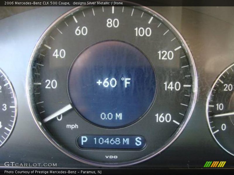 designo Silver Metallic / Stone 2006 Mercedes-Benz CLK 500 Coupe