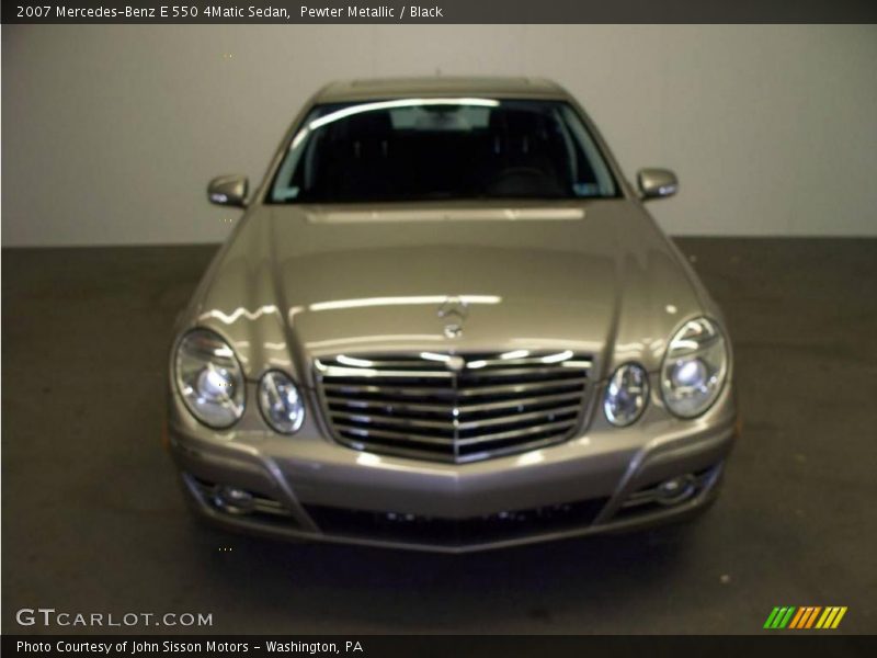 Pewter Metallic / Black 2007 Mercedes-Benz E 550 4Matic Sedan