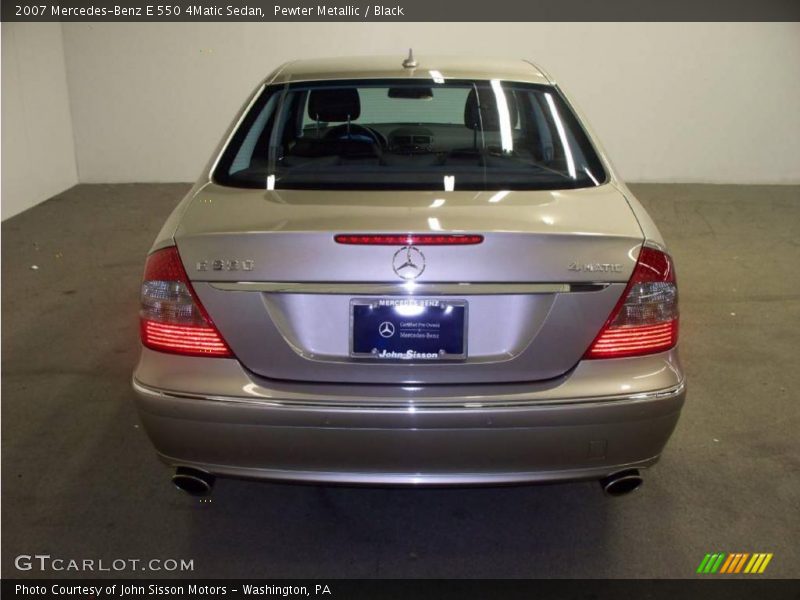Pewter Metallic / Black 2007 Mercedes-Benz E 550 4Matic Sedan
