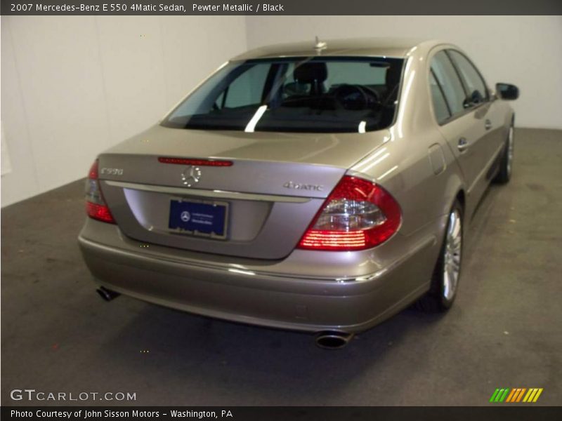 Pewter Metallic / Black 2007 Mercedes-Benz E 550 4Matic Sedan