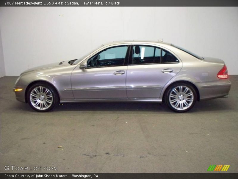 Pewter Metallic / Black 2007 Mercedes-Benz E 550 4Matic Sedan