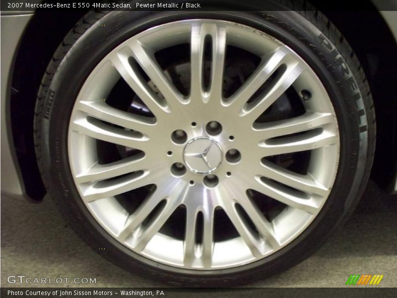 Pewter Metallic / Black 2007 Mercedes-Benz E 550 4Matic Sedan