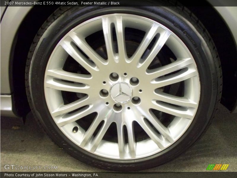 Pewter Metallic / Black 2007 Mercedes-Benz E 550 4Matic Sedan