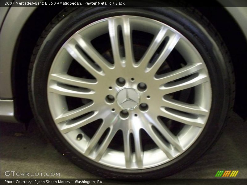 Pewter Metallic / Black 2007 Mercedes-Benz E 550 4Matic Sedan