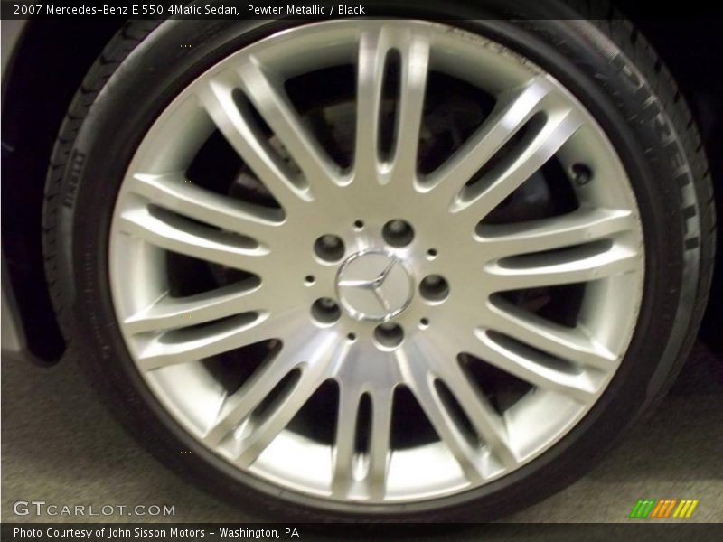 Pewter Metallic / Black 2007 Mercedes-Benz E 550 4Matic Sedan