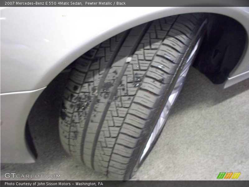 Pewter Metallic / Black 2007 Mercedes-Benz E 550 4Matic Sedan