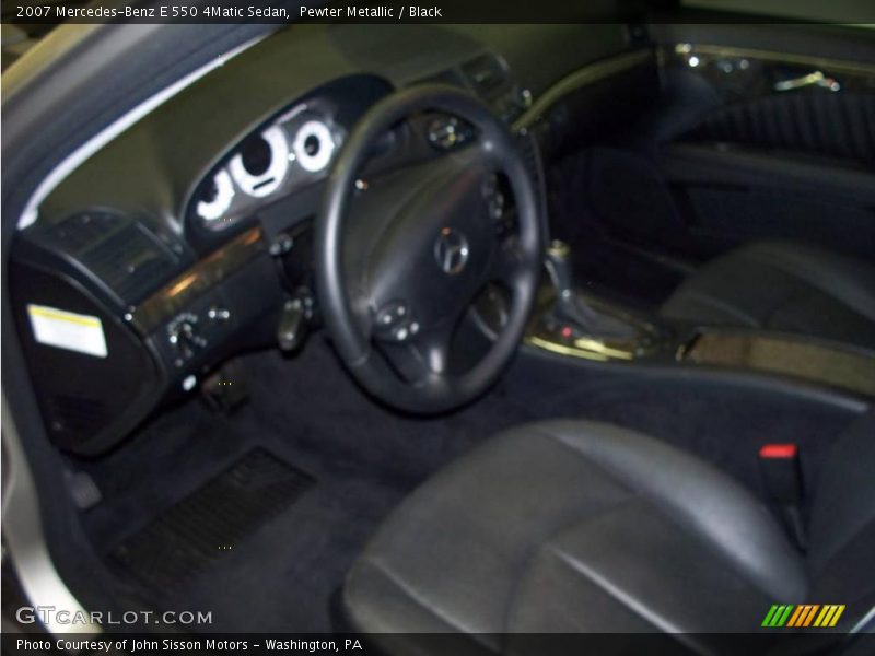 Pewter Metallic / Black 2007 Mercedes-Benz E 550 4Matic Sedan
