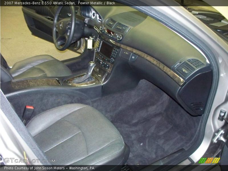 Pewter Metallic / Black 2007 Mercedes-Benz E 550 4Matic Sedan