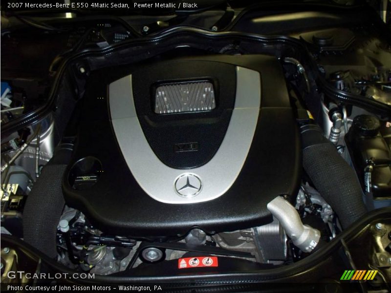 Pewter Metallic / Black 2007 Mercedes-Benz E 550 4Matic Sedan