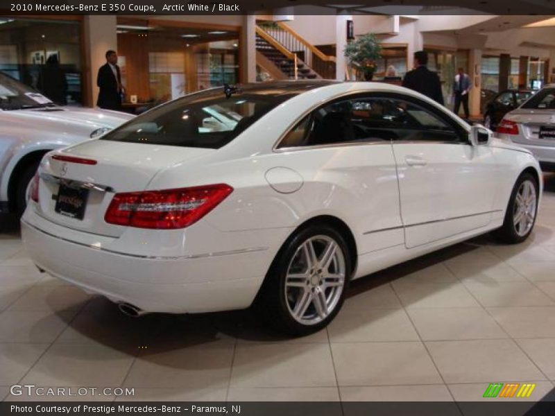Arctic White / Black 2010 Mercedes-Benz E 350 Coupe
