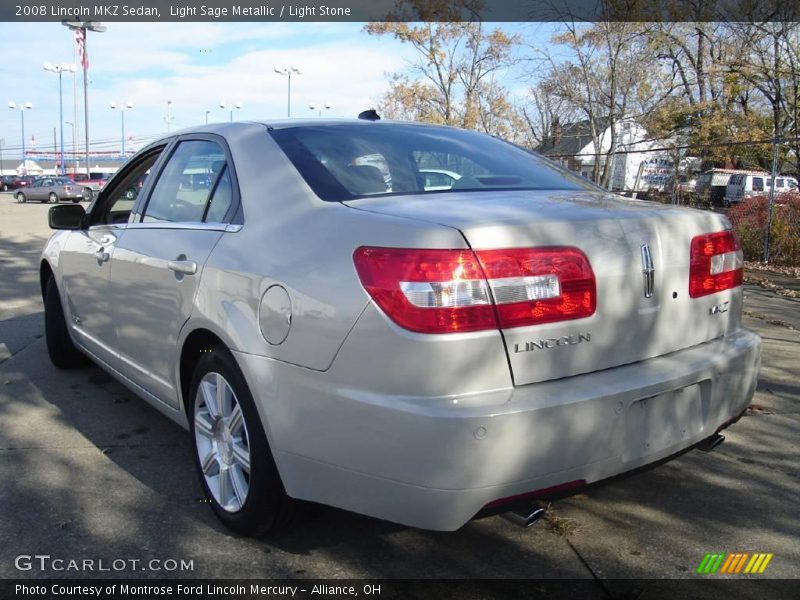 Light Sage Metallic / Light Stone 2008 Lincoln MKZ Sedan