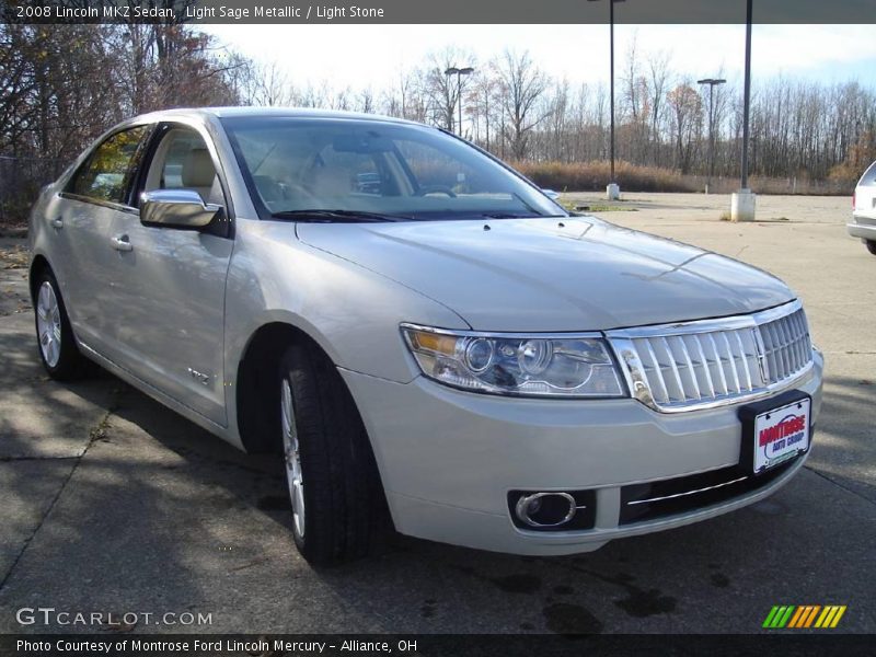 Light Sage Metallic / Light Stone 2008 Lincoln MKZ Sedan