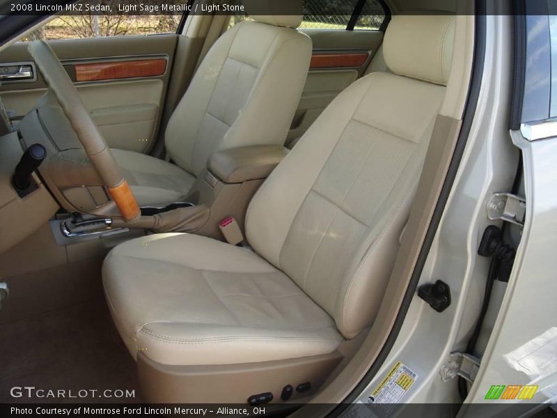 Light Sage Metallic / Light Stone 2008 Lincoln MKZ Sedan