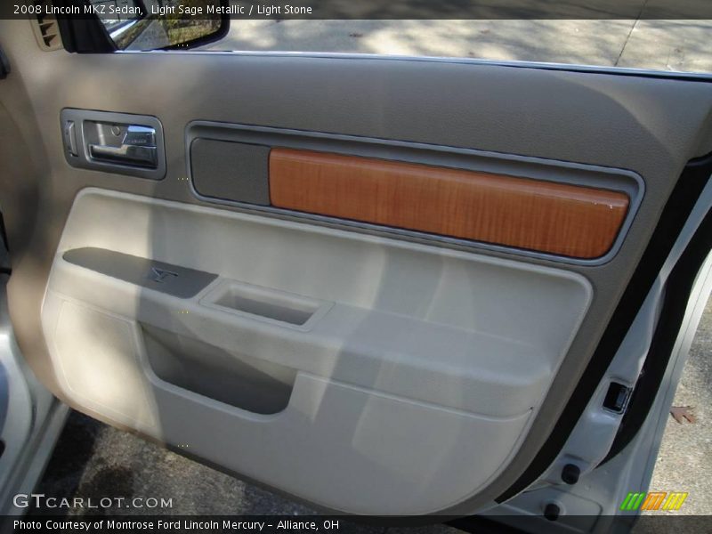 Light Sage Metallic / Light Stone 2008 Lincoln MKZ Sedan