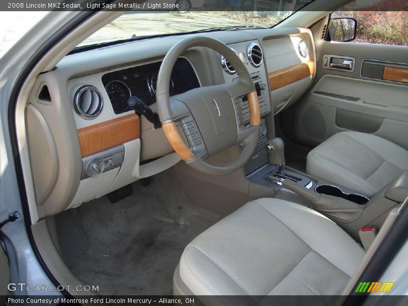 Light Sage Metallic / Light Stone 2008 Lincoln MKZ Sedan