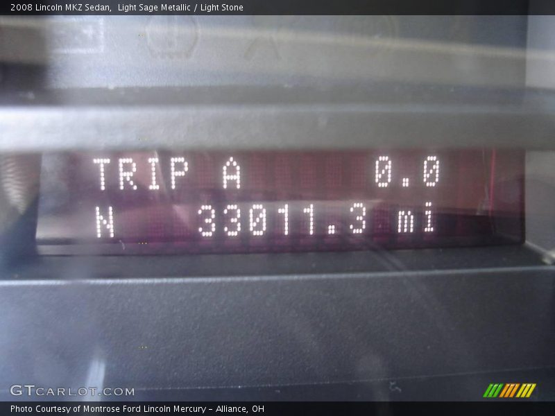 Light Sage Metallic / Light Stone 2008 Lincoln MKZ Sedan