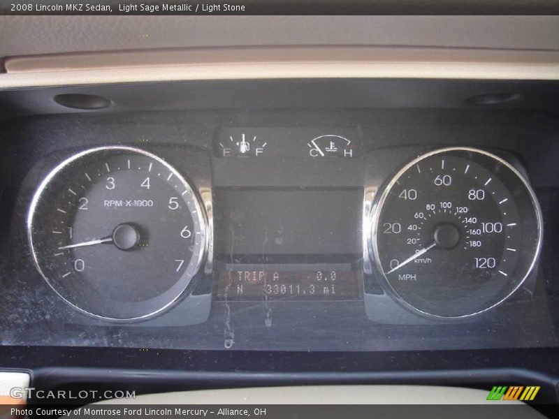 Light Sage Metallic / Light Stone 2008 Lincoln MKZ Sedan