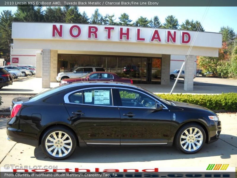 Tuxedo Black Metallic / Charcoal Black/Fine Line Ebony 2010 Lincoln MKS EcoBoost AWD