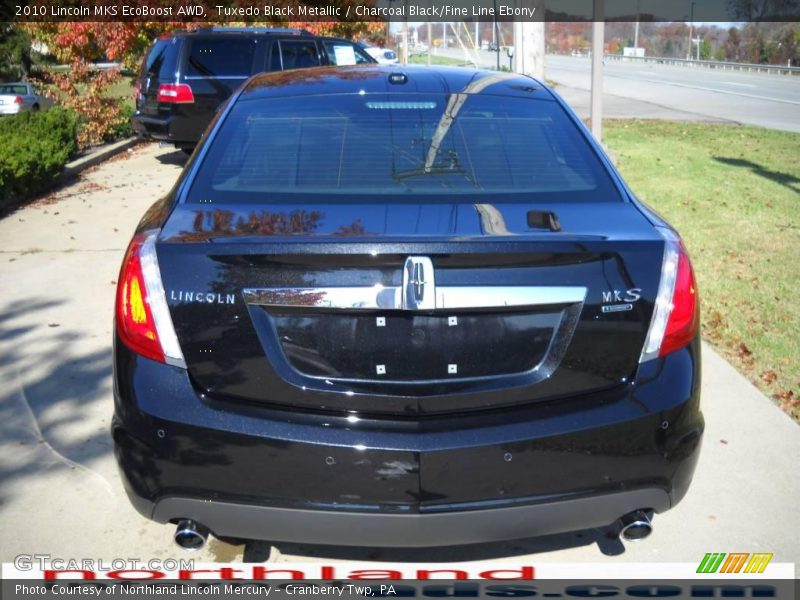 Tuxedo Black Metallic / Charcoal Black/Fine Line Ebony 2010 Lincoln MKS EcoBoost AWD