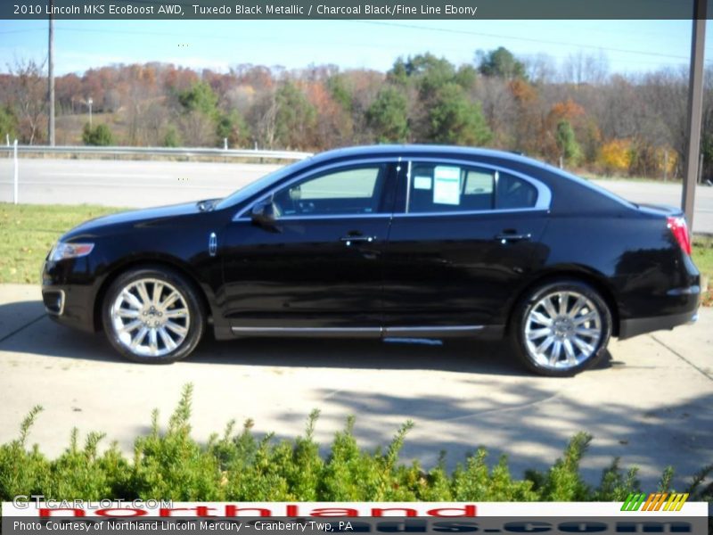 Tuxedo Black Metallic / Charcoal Black/Fine Line Ebony 2010 Lincoln MKS EcoBoost AWD