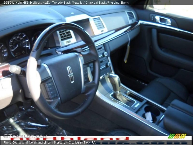 Tuxedo Black Metallic / Charcoal Black/Fine Line Ebony 2010 Lincoln MKS EcoBoost AWD
