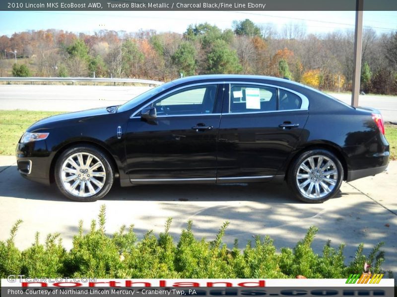 Tuxedo Black Metallic / Charcoal Black/Fine Line Ebony 2010 Lincoln MKS EcoBoost AWD