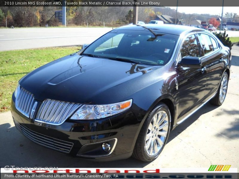 Tuxedo Black Metallic / Charcoal Black/Fine Line Ebony 2010 Lincoln MKS EcoBoost AWD